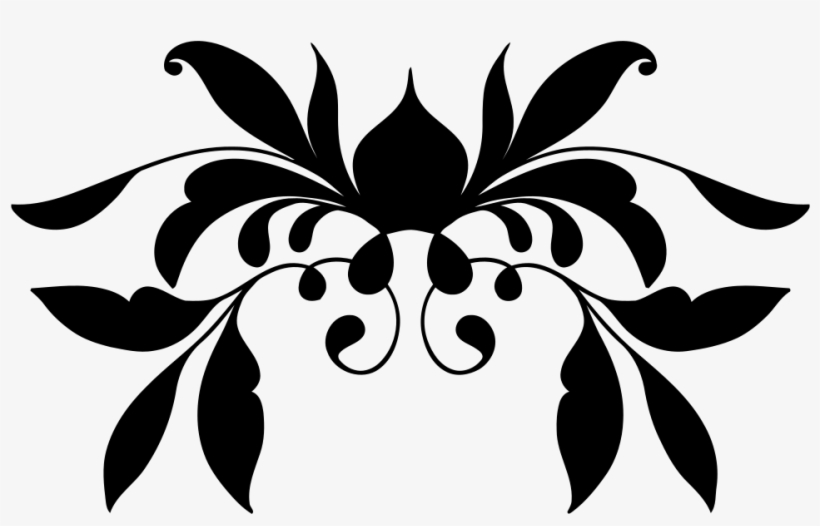 Flower Flourish Clipart Image - Transparent Png Ornament Png, transparent png download