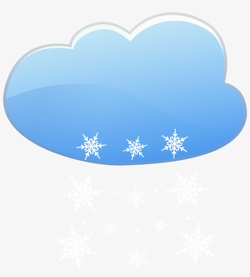 Cloud And Snow Weather Icon Png Clip Art, transparent png download