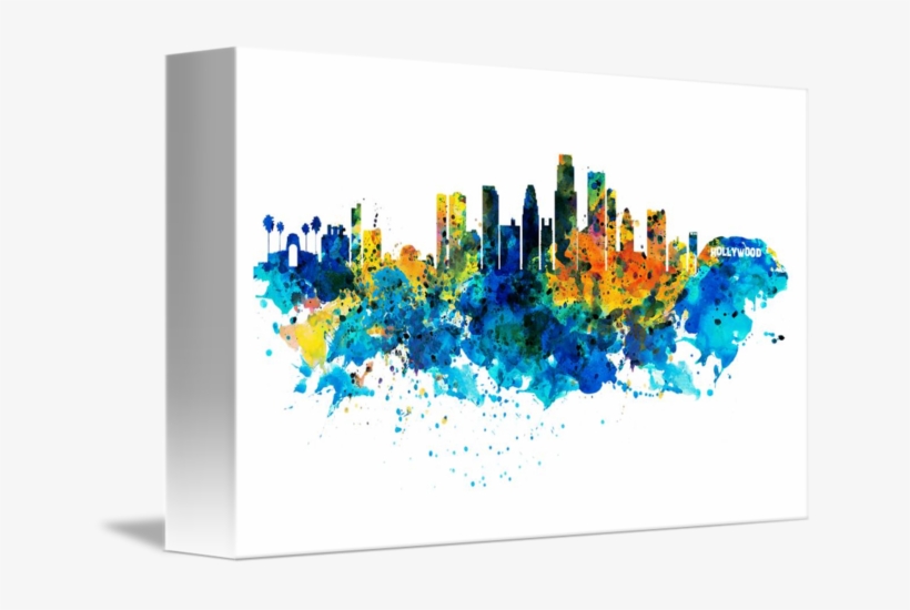 "los Angeles Skyline" By Marian Voicu, Bucharest - Los Angeles Skyline Png, transparent png download