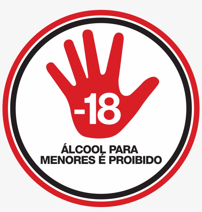 Selo Proibido Para Menores De 18 Anos Logo - Alcool Para Menores, transparent png download