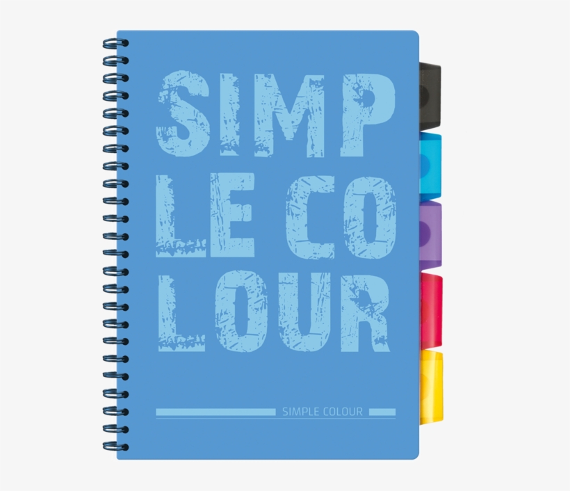 Exercise Book A4 With Divider - Spiralovy Zošit A4, transparent png download