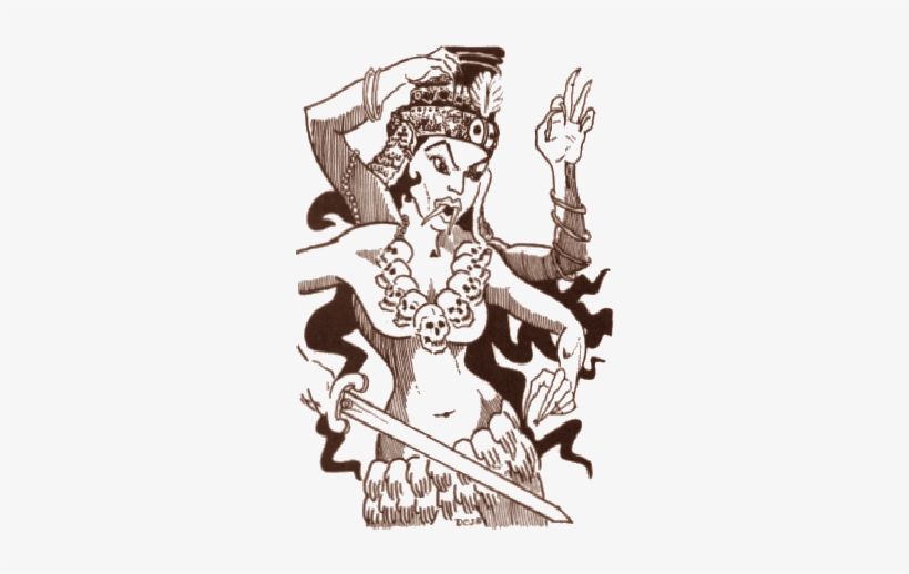 Also Known As The Black Mother, Kali Is A Strange And - Cartoon, transparent png download