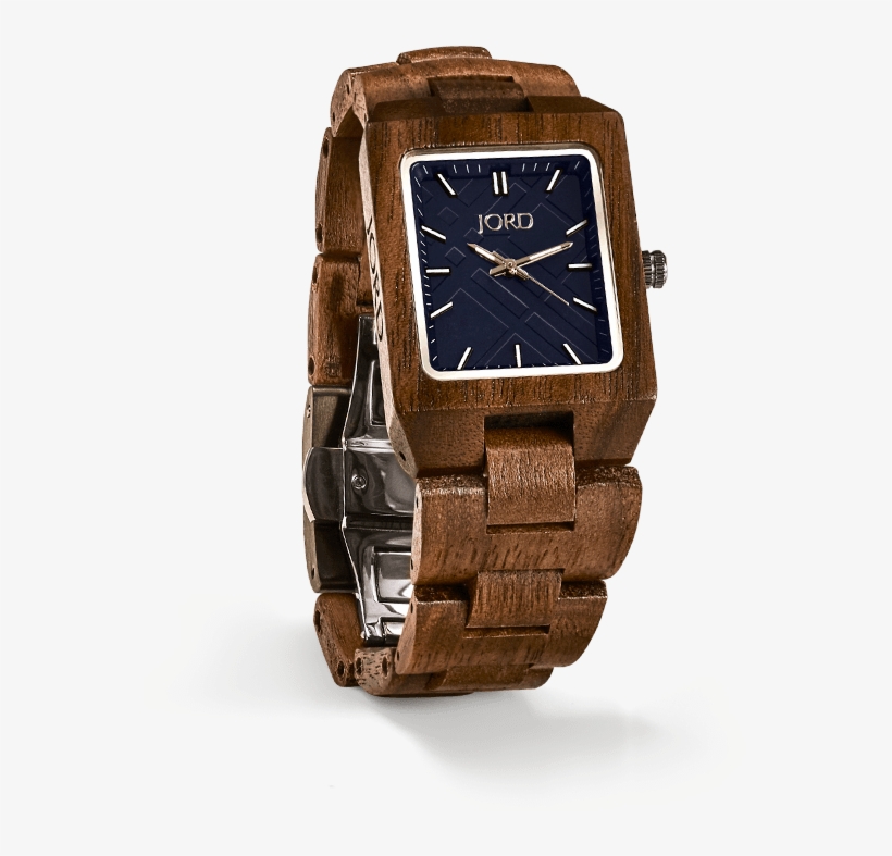 See It Styled - Reece Walnut & Navy - Wood Watch By Jord, transparent png download