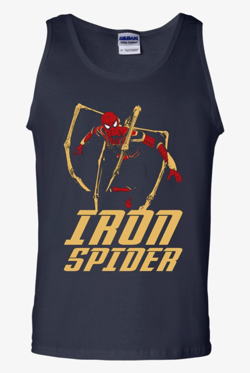 Iron Spiderman Shirt Cotton Tank Top Men - Patriots Funny Tank Top, transparent png download