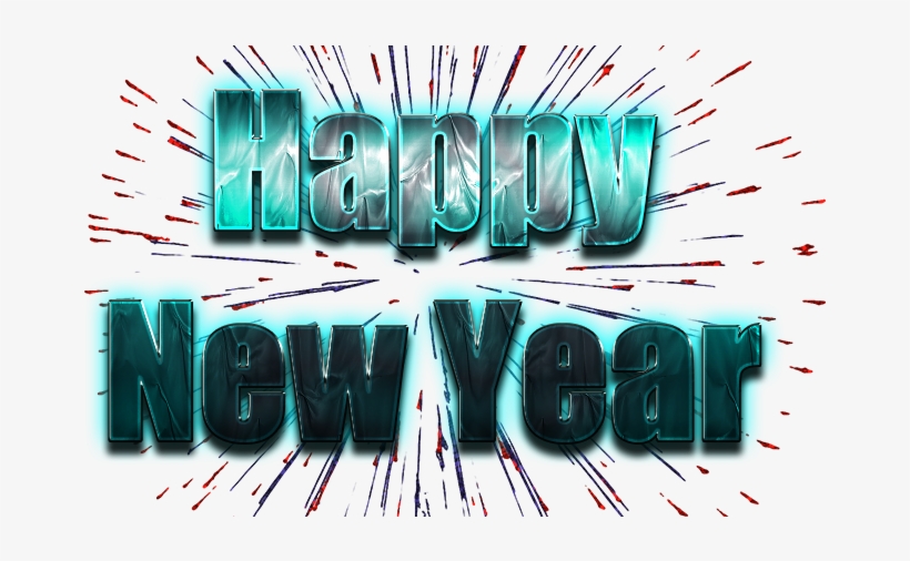 Happy New Year Word Png Clipart - Portable Network Graphics, transparent png download