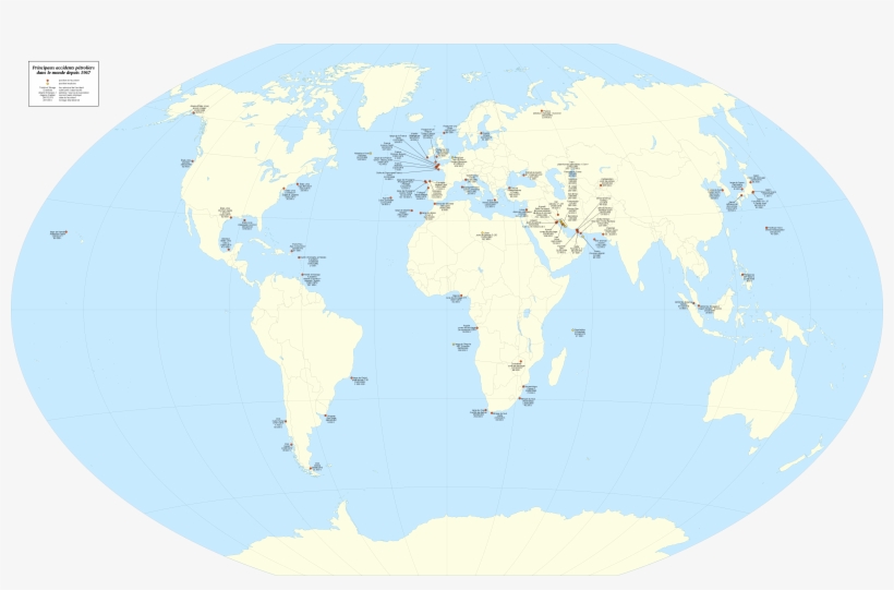 Oil Spills World Map-fr - Oil Spills World Map, transparent png download