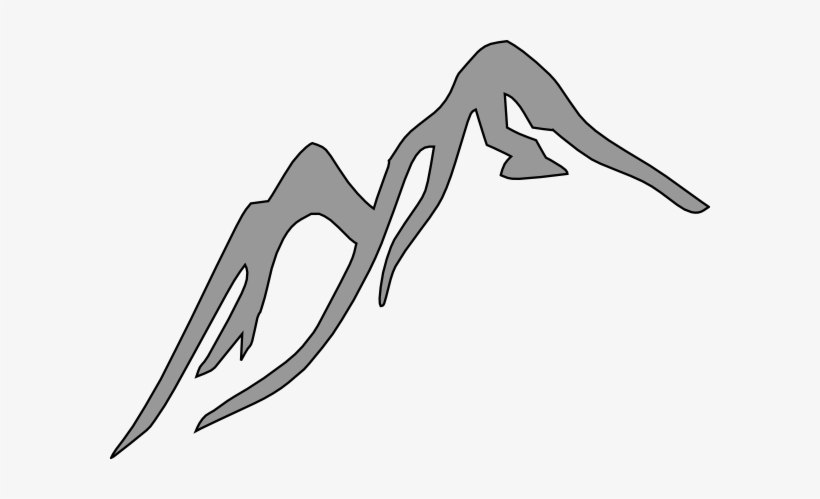 Mountains - Grey Mountain Clip Art, transparent png download