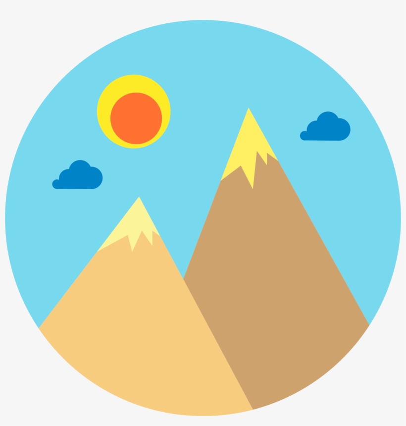 This Free Icons Png Design Of Flat Shaded Mountains, transparent png download