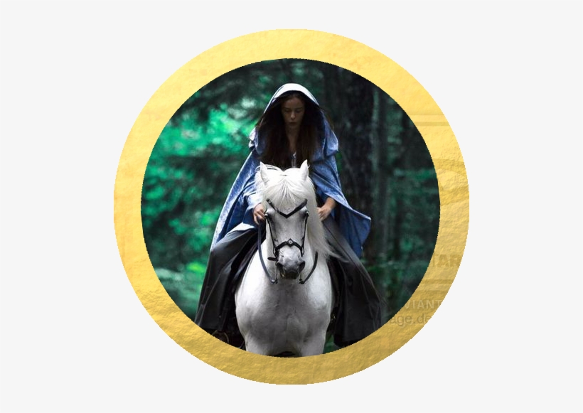 Rise - Lady On Horse Forest, transparent png download