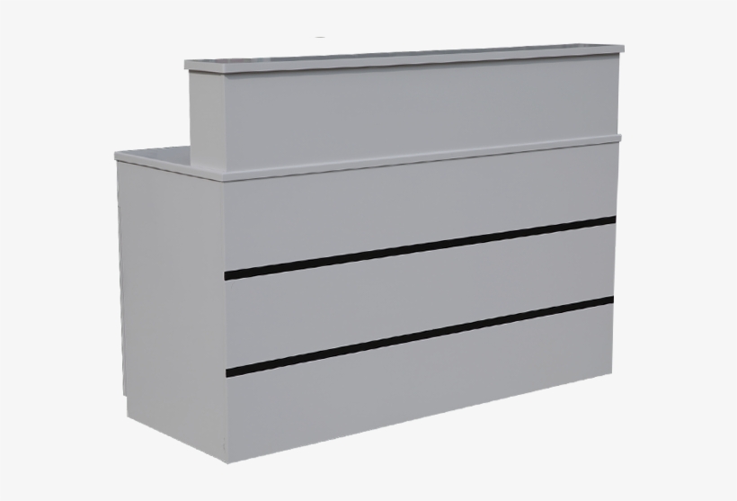 Modern Style Spa Salon Reception Desk- Black/white - Beauty Salon, transparent png download