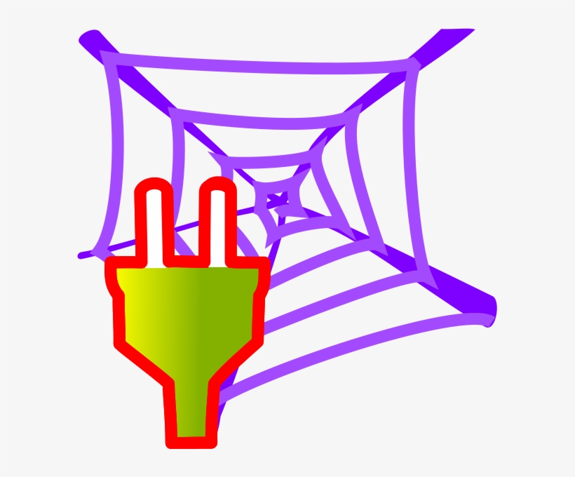 Socket Electric Clipart Png For Web - Green Spider Web Png, transparent png download