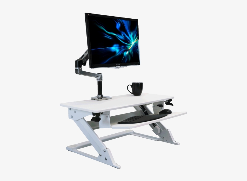 Ziplift 35" Standing Desk Converter - Ziplift+ 35 Standing Desk Converter, transparent png download