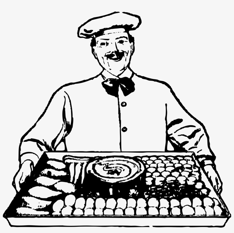 This Free Icons Png Design Of Chef With Tray, transparent png download