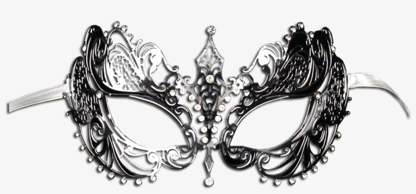 Silver Series Laser Cut Metal Venetian Pretty Masquerade - Silver Mask Transparent, transparent png download