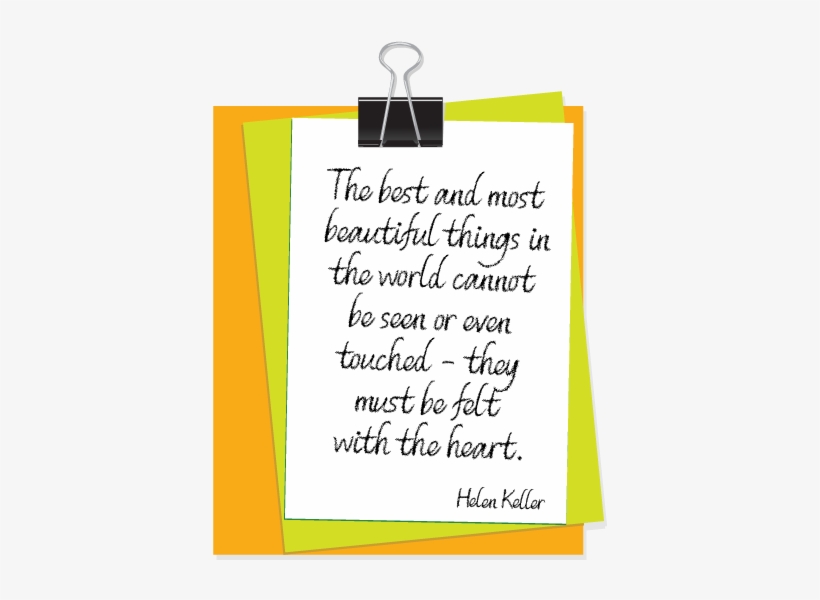 The Best And Most Beautiful Things In The World Cannot - Stock Illustration, transparent png download