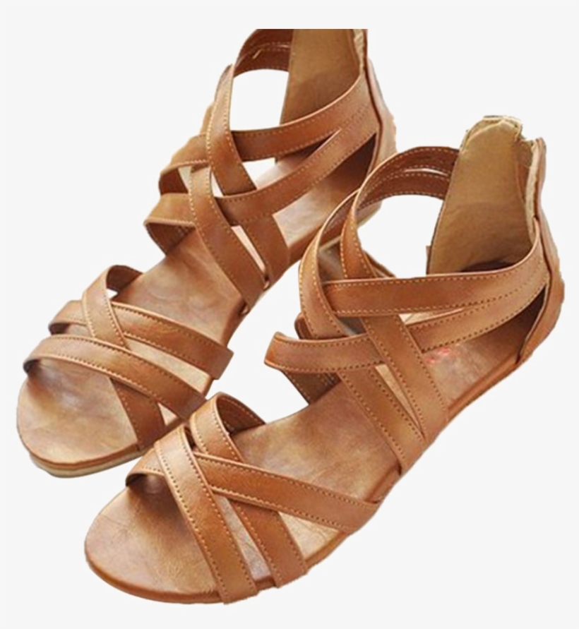 Sandal Png Transparent Image - Gilola Womenshoes Black Brown Y0508616f, transparent png download