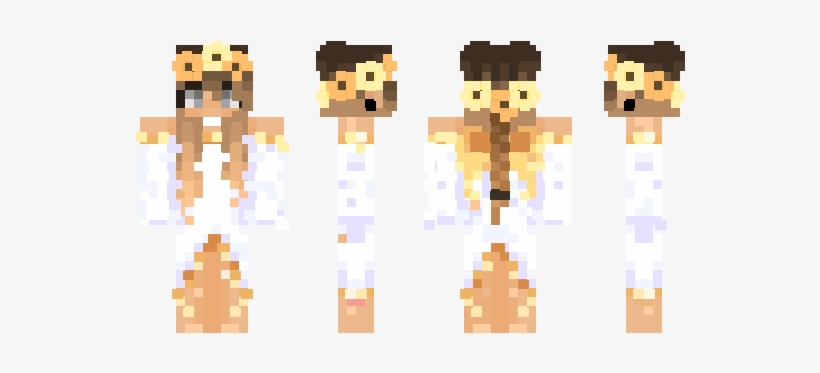 Minecraft Skin Helenkeller - Cartoon, transparent png download