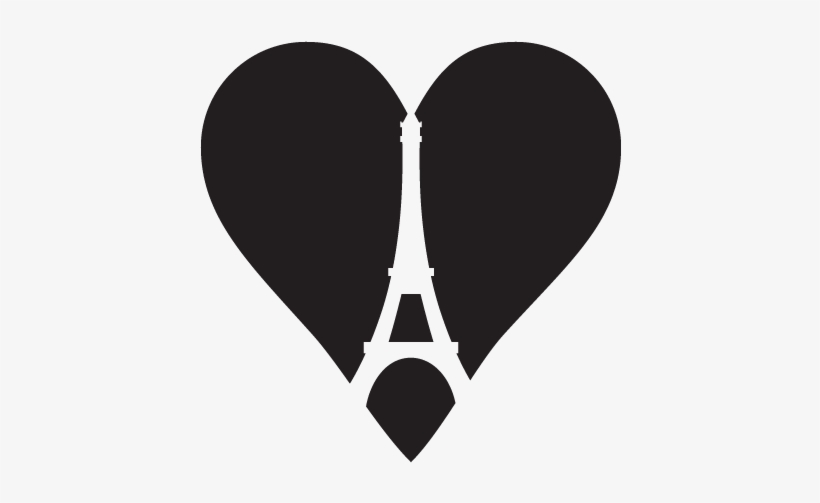 Eiffel Tower Clipart Heart - Eiffel Tower In A Heart, transparent png download