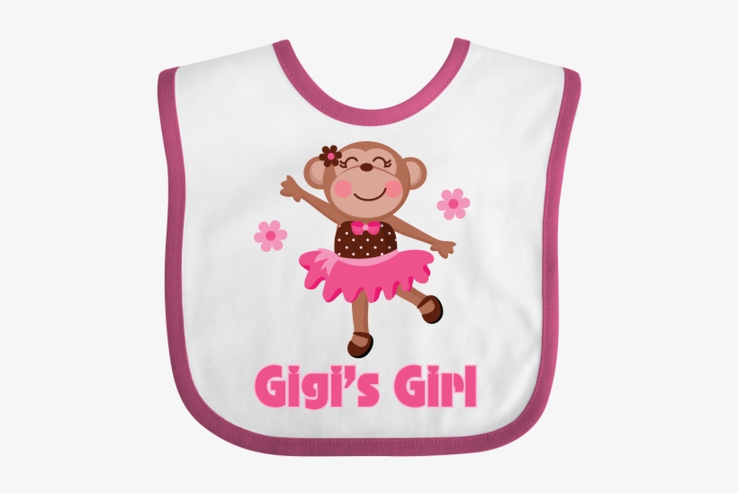 Cute Girl Monkey In Pink Tutu With Gigi's Girl Quote - Monkey Ballerina, transparent png download