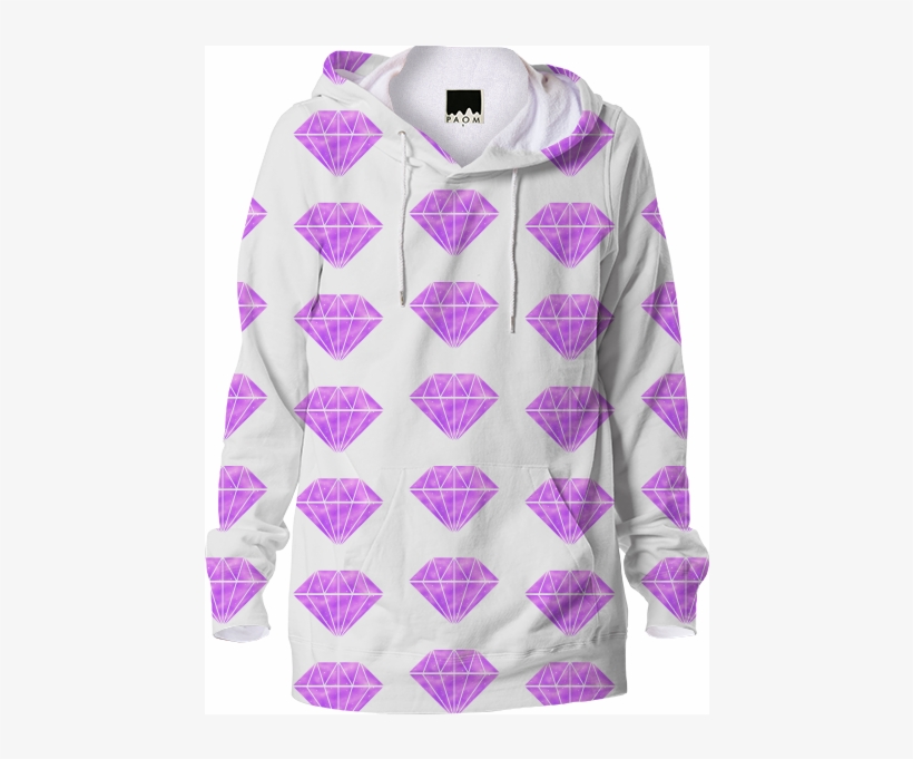Purple Diamond Galaxy Hoodie $88 - Sweater, transparent png download