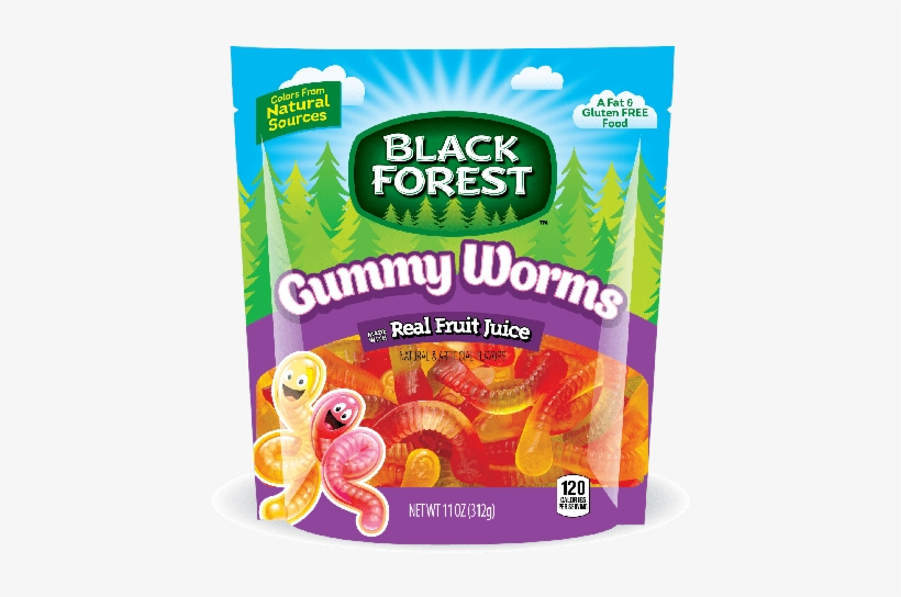 Black Forest Natural Colors Doy Gummy Worms, 11 Ounce - Black Forest Gummy Bears 6 Count 11 Oz, transparent png download