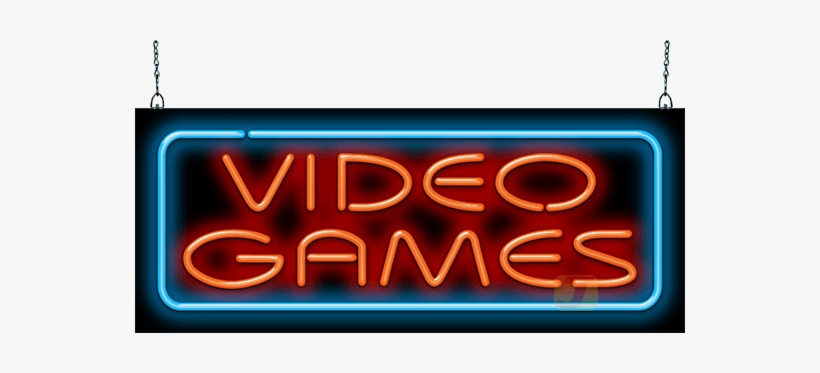 Video Games Neon Sign - Neon Sign, transparent png download