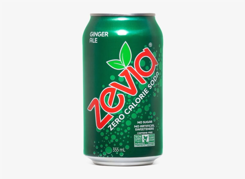 Zevia Zero Calorie Soda, Ginger Ale - 10 Pack, 12 Fl, transparent png download
