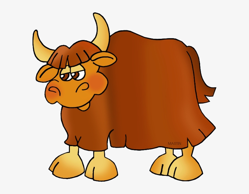 Zebra Clipart Phillip Martin - Yak Clipart Png, transparent png download