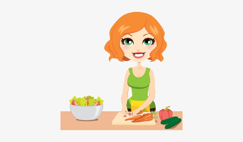 Eat Salad Cartoon Png, transparent png download