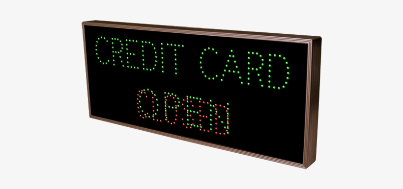 Open Credit Card - Over Height Sign, transparent png download