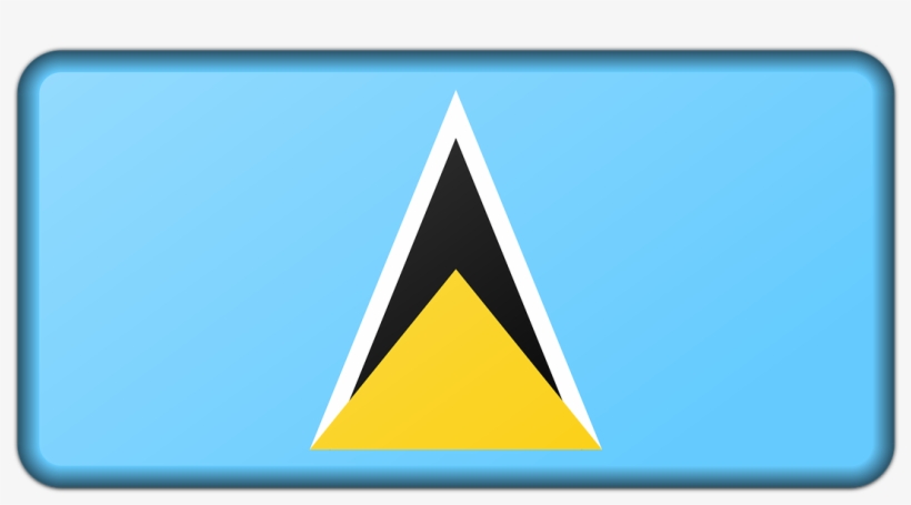 Banner Decoration Flag - Saint Lucia, transparent png download
