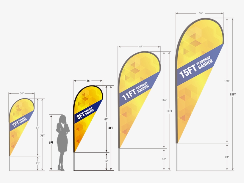 8ft Teardrop Flag With Cross Base & Water Bag - Water, transparent png download