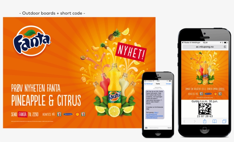 A Free Fanta Voucher Via Sms To Redeem In Store Within - Smartphone, transparent png download