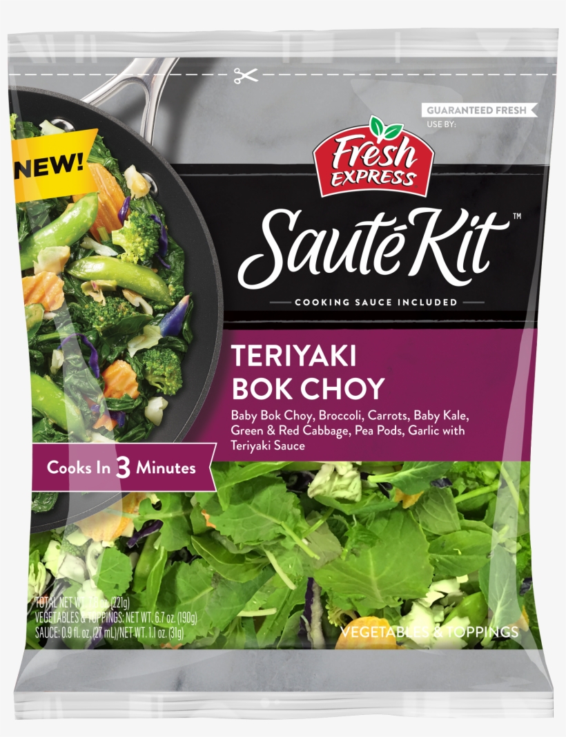 Teriyaki Bok Choy Sauté Kit - Fresh Express Saute Kit, transparent png download
