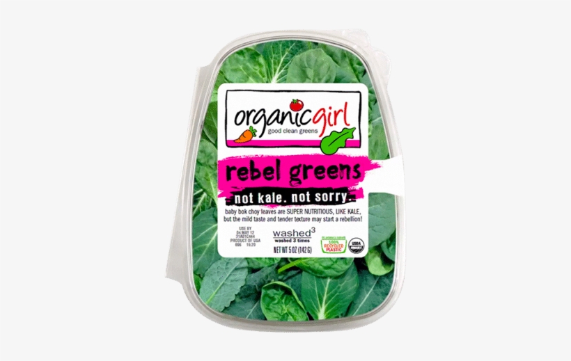 Get To Know Our Baby Bok Choy Leaves - Organic Girl Super Spinach, 5 Oz, transparent png download