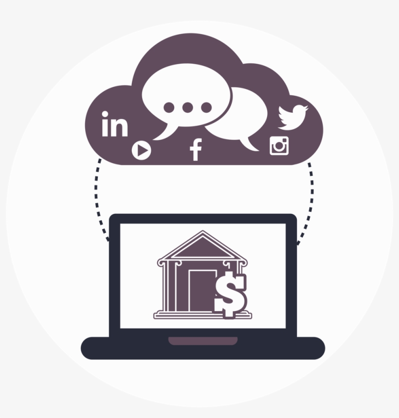 Social Media & Ir - Computer, transparent png download