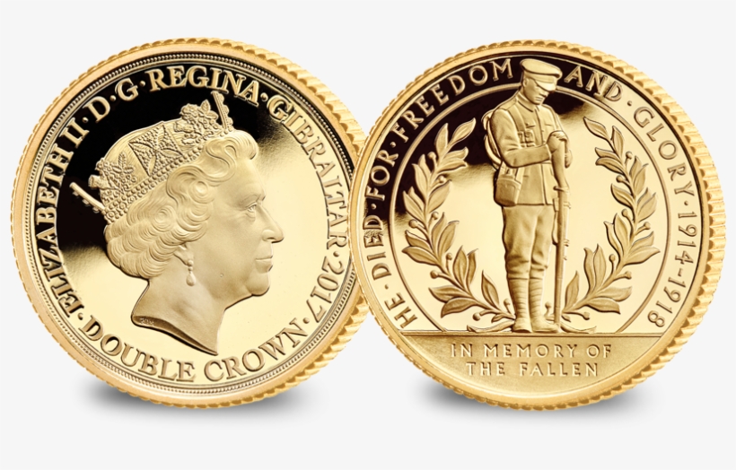 World War One Centenary The Lone Soldier Gold Coin - World War I Centenary, transparent png download