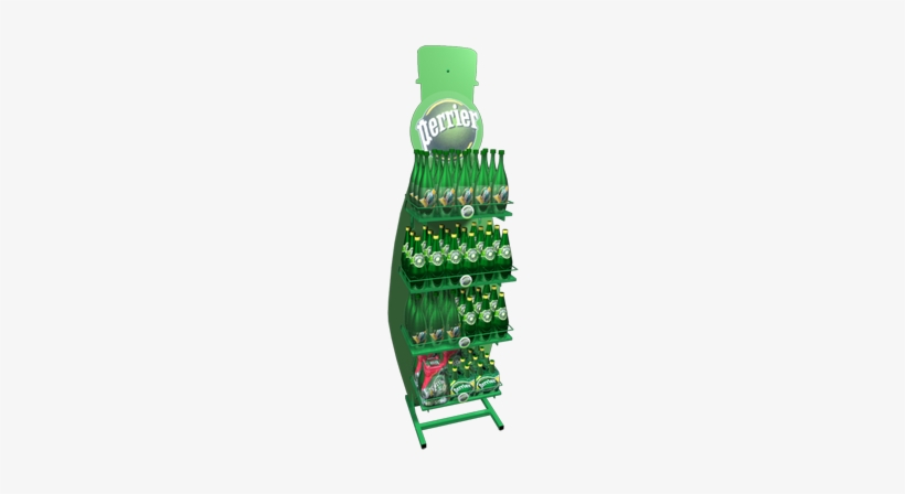 Perrier One Liter Bottle Display - Lingo Manufacturing Company, Inc., transparent png download
