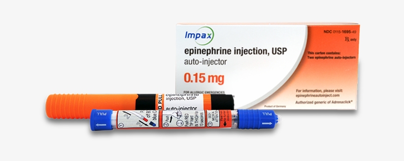 Epinephrine 2 Pack Auto Injector - Epinephrine Auto Injector, transparent png download