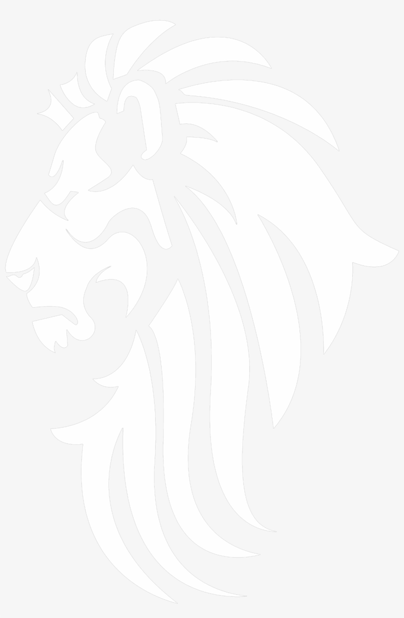 Lion Face Black And White Clipart, transparent png download