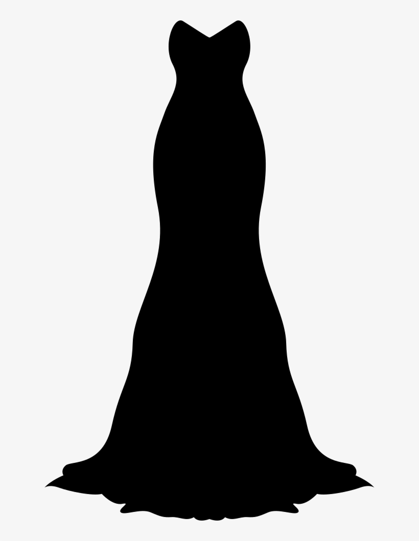 Long Black Gown Comments - Icon, transparent png download