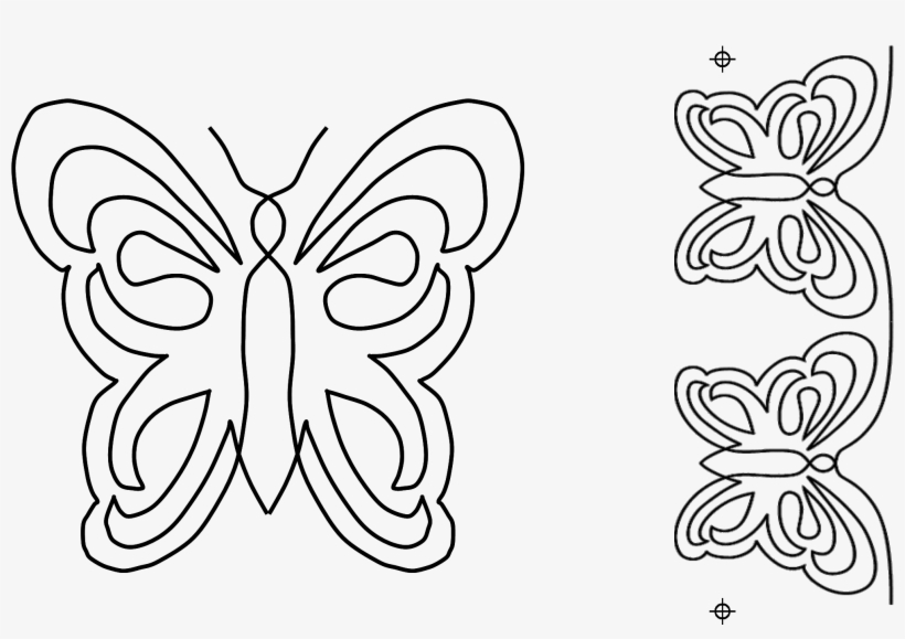 Previous Productnext Product - Keepsakequilting Butterfly Motif Border Stencil, transparent png download