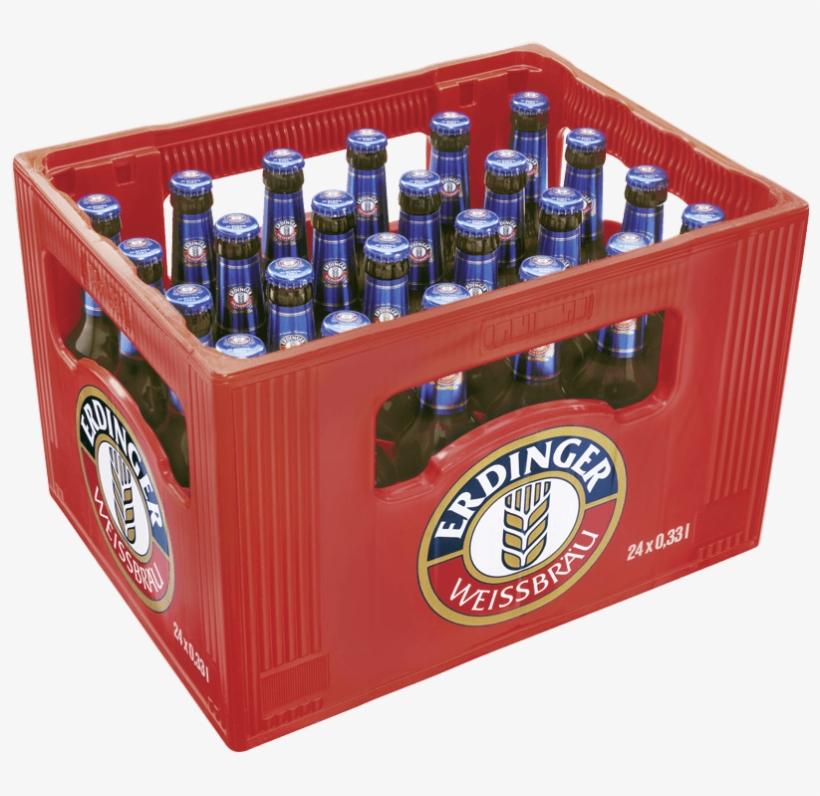 Alkoholfrei Kasten24x033 - Erdinger Weibier Alkoholfrei 500 Ml, transparent png download