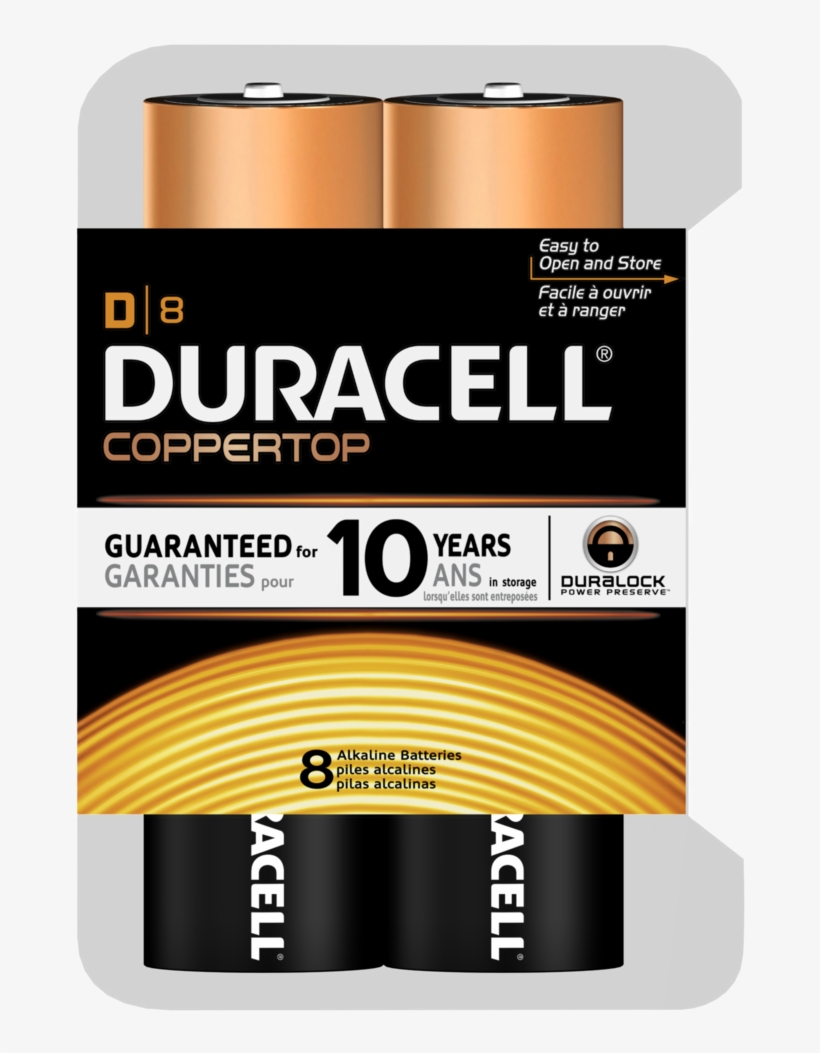 Duracell Batteries 8 Pack, transparent png download
