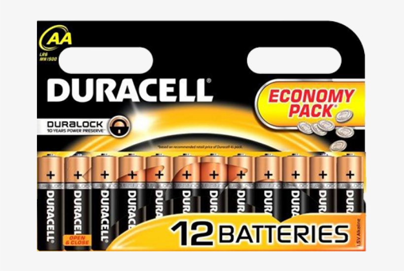 Duracell Basic Aa 12 Pcs Battery, transparent png download