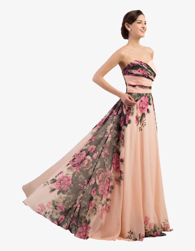 Beautiful Long Dress, transparent png download