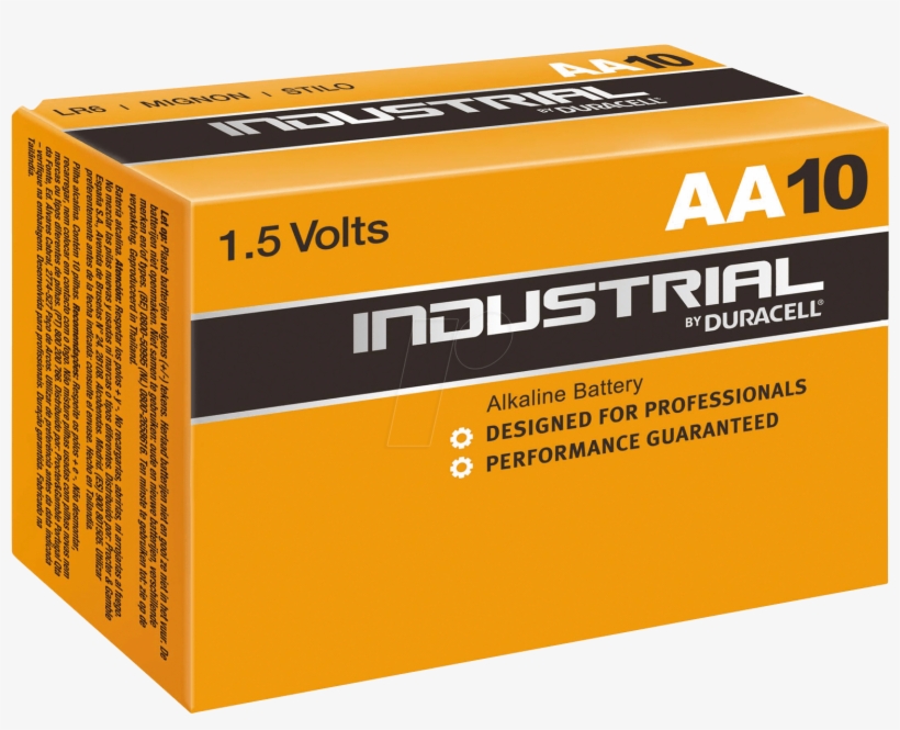 10-pack Duracell Industrial,1 - Duracell Industrial Aa, transparent png download