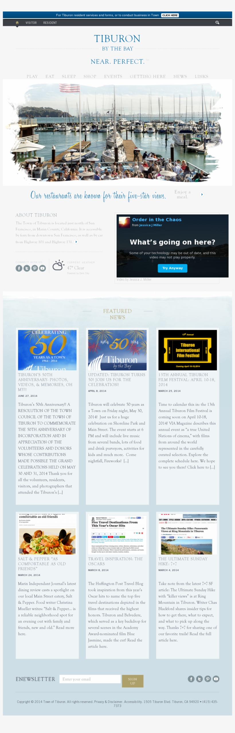 Town Of Tiburon Competitors, Revenue And Employees - Web Page, transparent png download