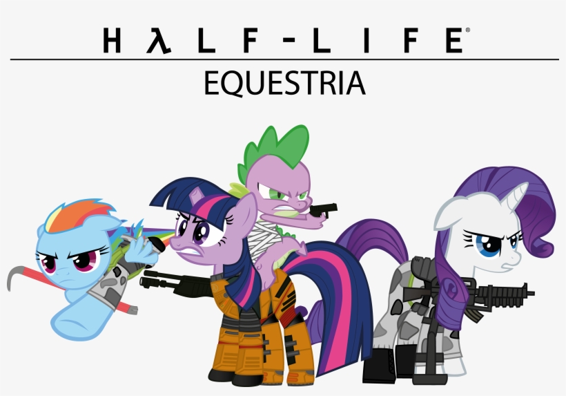 Equestria Pony Pinkie Pie Rarity Mammal Cartoon Vertebrate - My Little Pony Half Life, transparent png download