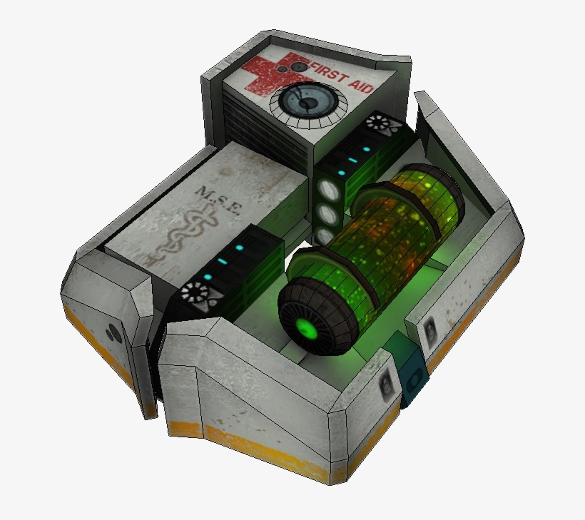 Healthkit V2 And Battery V2 Free Papercraft / Аптечка - Half Life 2 Health Pack, transparent png download